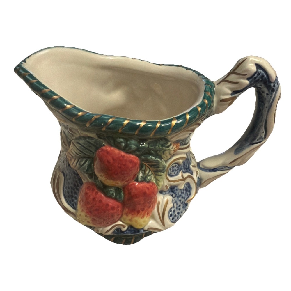Vintage Unused Fitz and Floyd Florentine Fruit Creamer